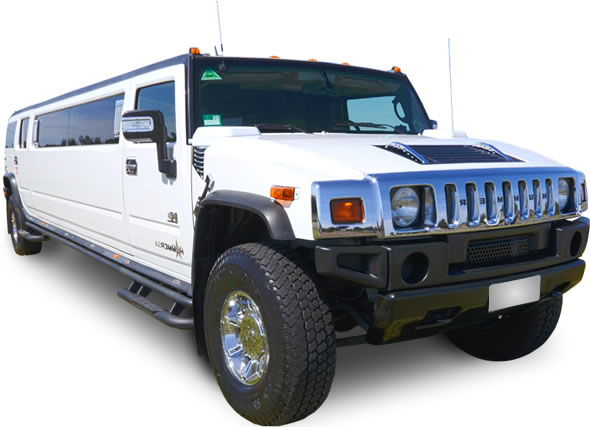 London White Hummer Limo